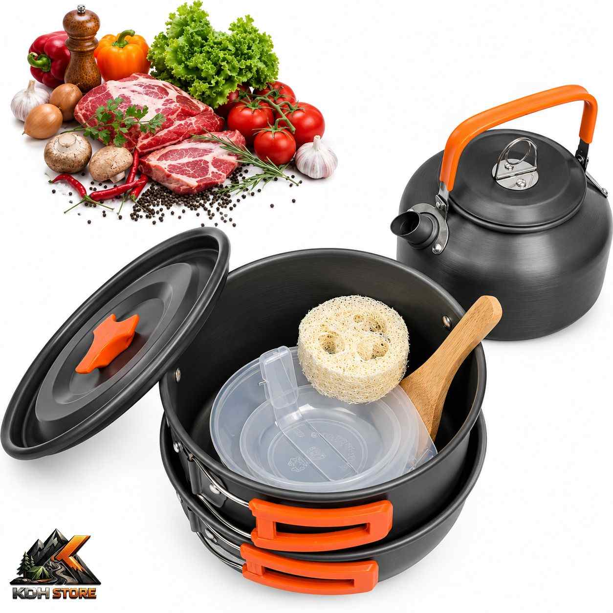 ست ظروف کوهنوردی و کمپینگ دونفره COOKINGSET