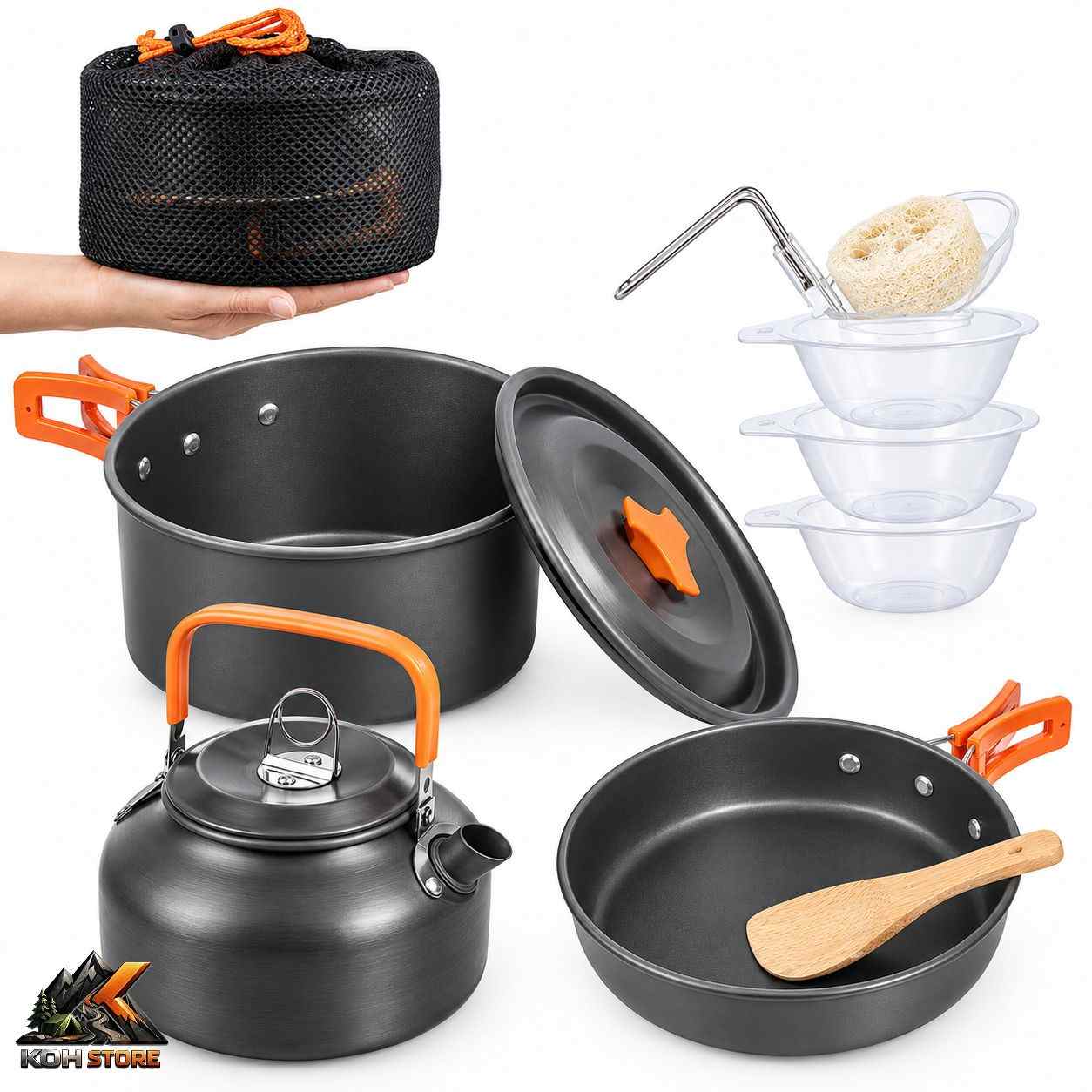 ست ظروف کوهنوردی و کمپینگ دونفره COOKINGSET