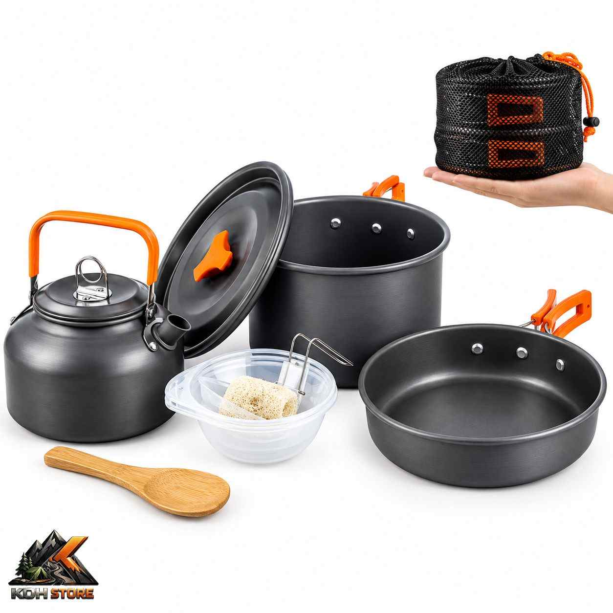 ست ظروف کوهنوردی و کمپینگ دونفره COOKINGSET