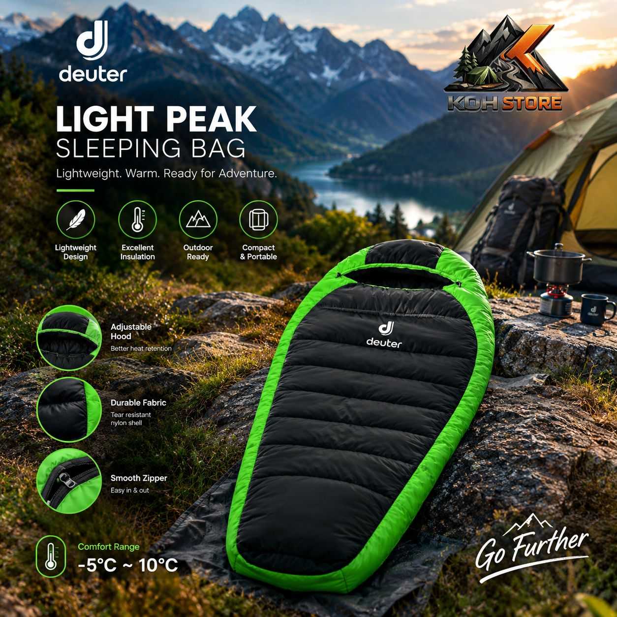 کیسه خواب دیوتر Deuter Light Peak