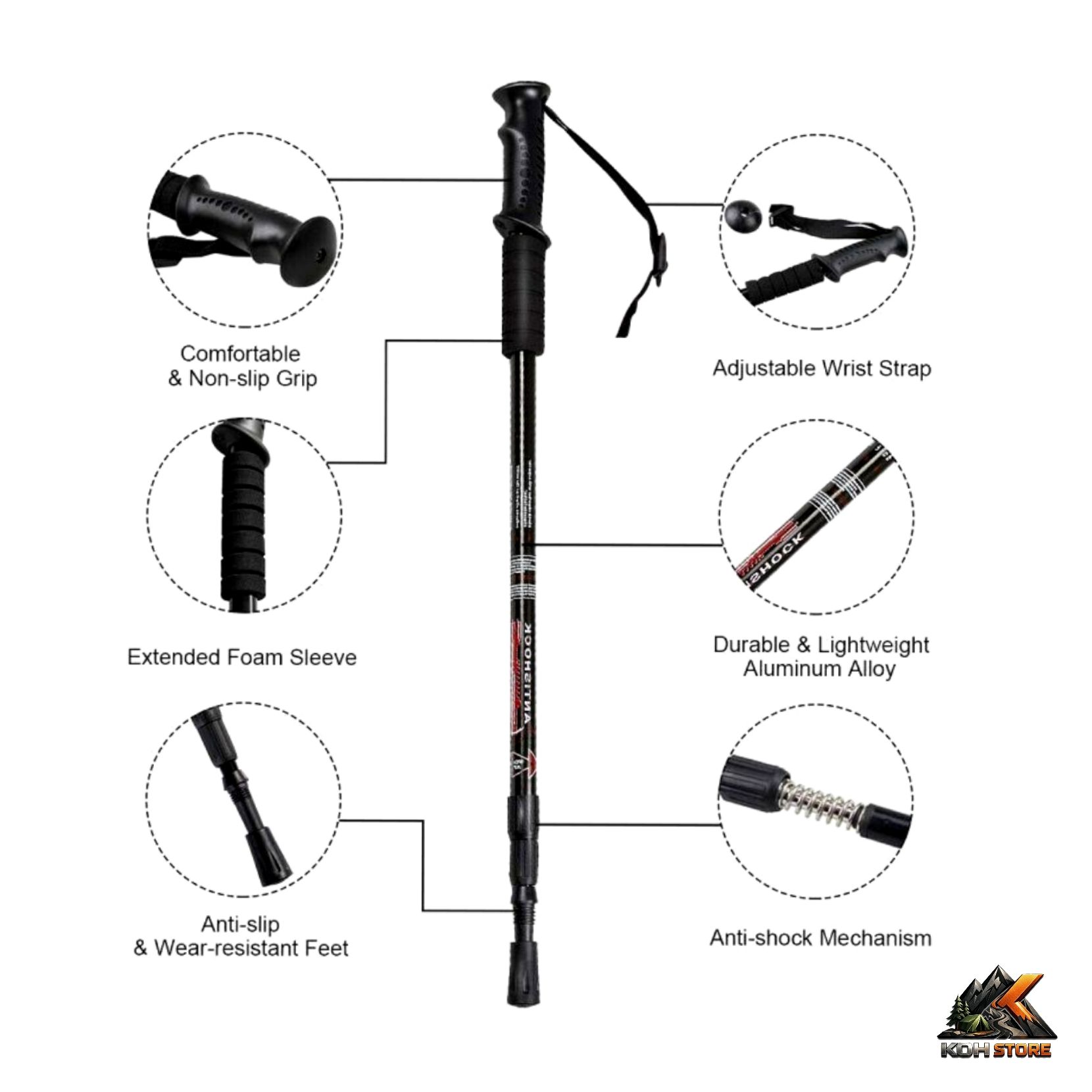 باتوم پیچی آنتی شوک ANTISHOCK تک عددی