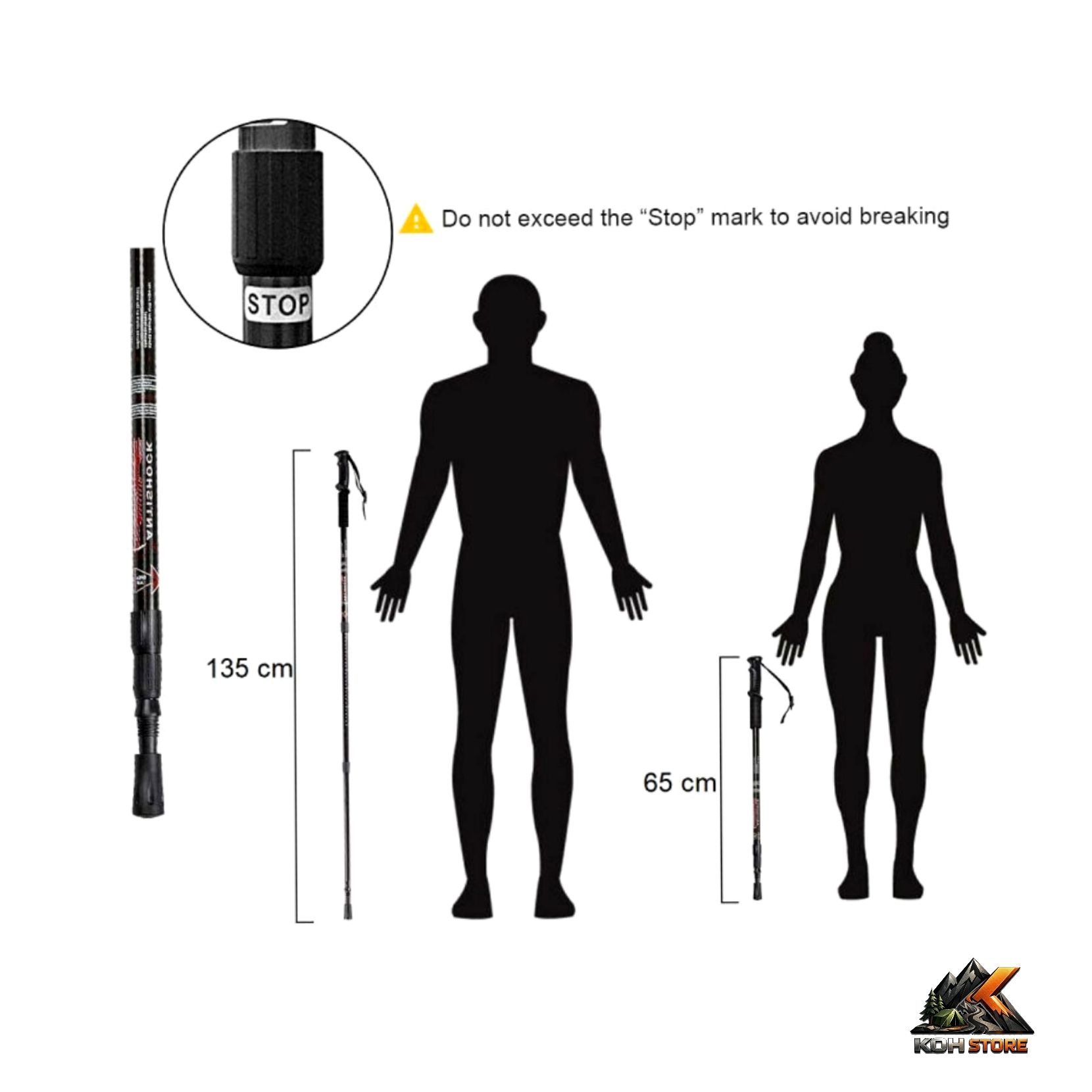 باتوم پیچی آنتی شوک ANTISHOCK تک عددی