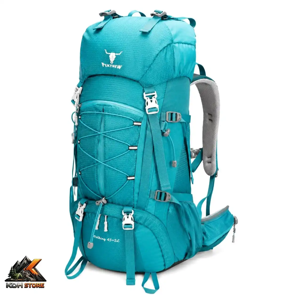 کوله‌پشتی کوهنوردی (کله گاوی) PEKYNEW مدل Adventure، ظرفیت ۴۵+۵ لیتر